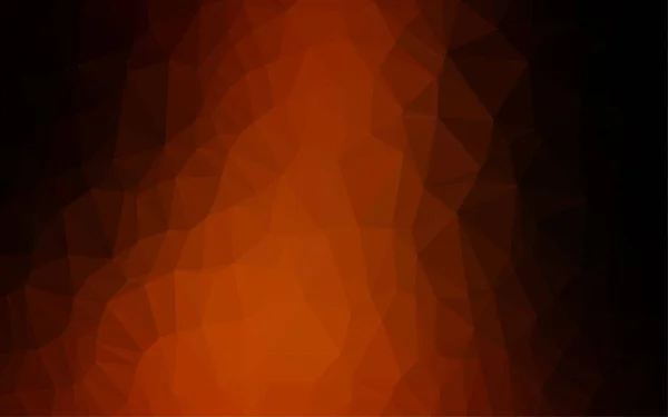 Fondo Triangular Abstracto Naranja Oscuro Ilustración Vectorial — Archivo Imágenes Vectoriales