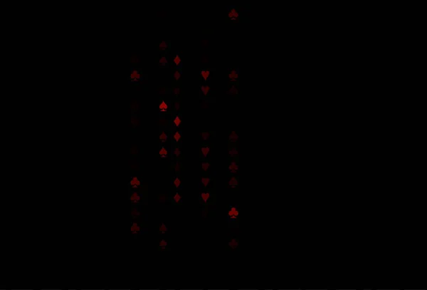 Темно Красная Векторная Текстура Игральными Картами — стоковый вектор