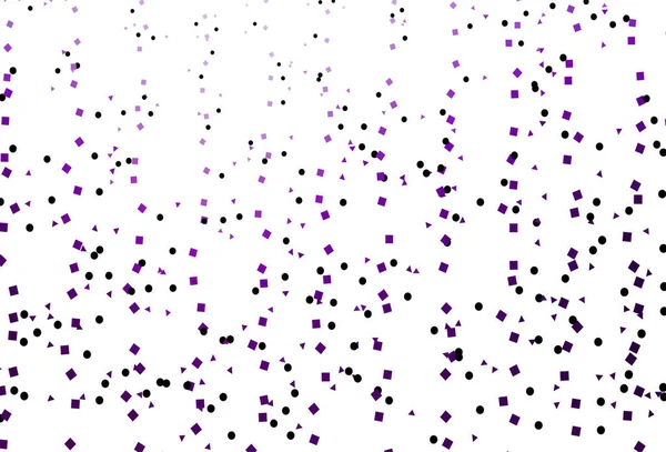 Luz Plantilla Vectorial Púrpura Con Cristales Círculos Cuadrados — Vector de stock