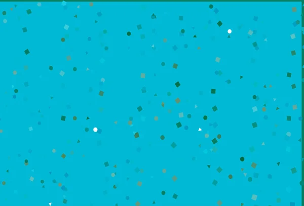 Agencement Vectoriel Bleu Clair Avec Cercles Lignes Rectangles — Image vectorielle