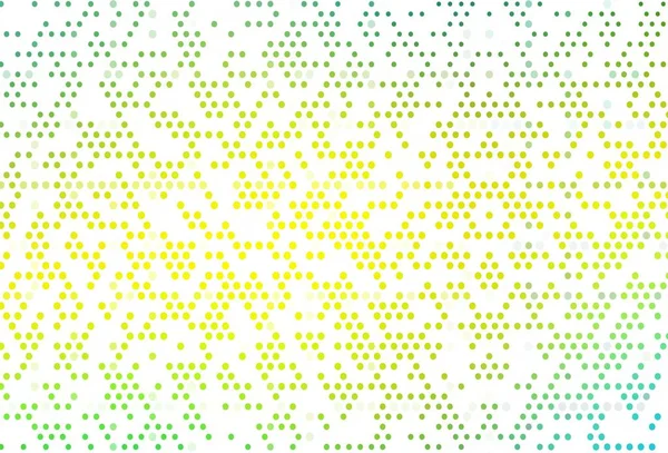 Светло Зеленая Желтая Векторная Текстура Дисками Размытый Декоративный Дизайн Абстрактном — стоковый вектор