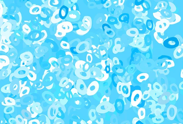 Modèle Vectoriel Bleu Clair Jaune Avec Cercles — Image vectorielle