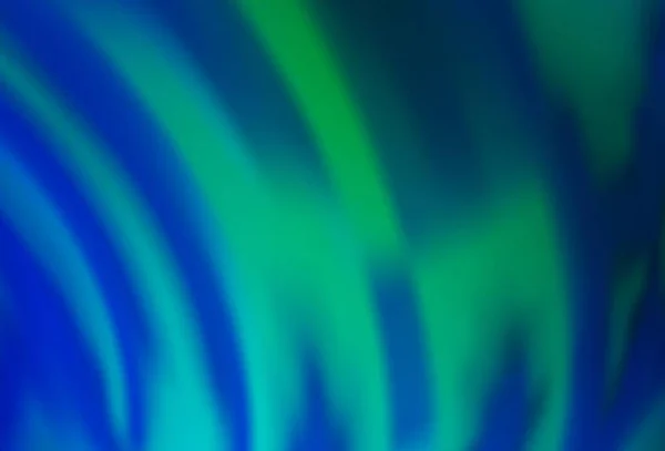 Lichtblauw Groen Vector Patroon Met Lijnen Ovalen Gloednieuwe Gekleurde Illustratie — Stockvector