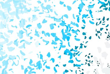 Kaotik şekilli hafif Mavili vektör deseni.