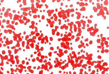 Soyut çizgileri olan açık kırmızı vektör şablonu.