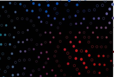 Koyu mavi, daire şekilli kırmızı vektör düzeni.