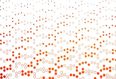 Disklerle Açık Turuncu vektör dokusu.