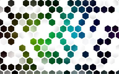 Renkli altıgenli vektör deseni. Soyut arkaplanda renkli altıgenler. Marka kitabınız için yeni şablon.