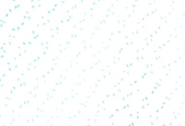 Müzik sembollü hafif BLUE vektör arkaplanı.
