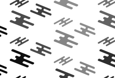 Açık Gümüş, düz çizgileri olan gri vektör düzeni.