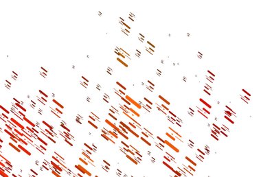 Düz çizgileri olan Açık Turuncu vektör düzeni.