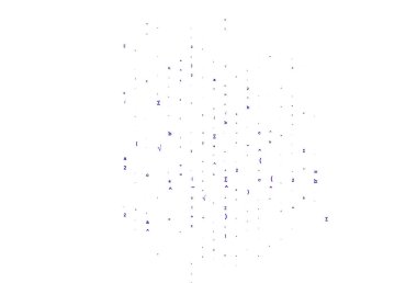 Açık Pembe, cebir elemanları ile mavi vektör arkaplanı.