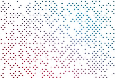 Açık Mavi, daireli kırmızı vektör şablonu.