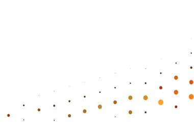 Dairesel Açık Turuncu vektör şablonu.