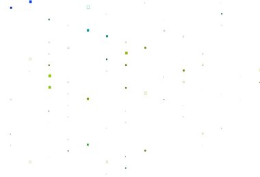 Açık Mavi, kare biçimli sarı vektör şablonu.