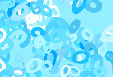 Açık Mavi, daire şekilli sarı vektör düzeni.