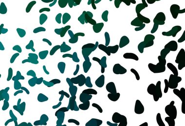 Açık mavi, kaotik şekilli yeşil vektör deseni.