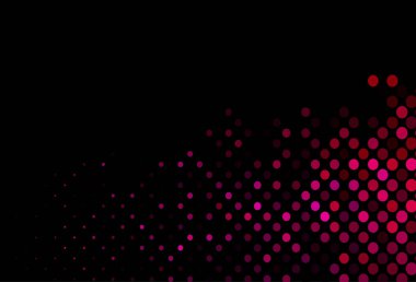 Koyu Mor, daireli pembe vektör şablonu.