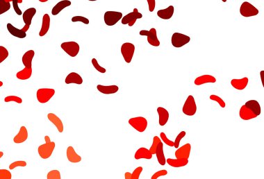 Soyut şekilli açık kırmızı vektör arkaplanı.