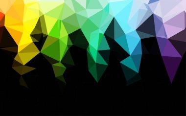 renkli soyut üçgen arkaplan, vektör illüstrasyonu  