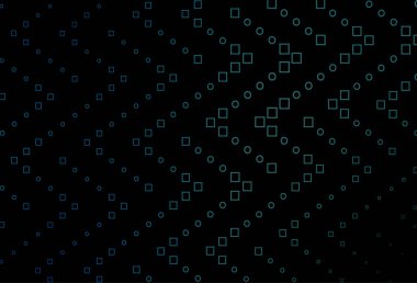 Dikdörtgenler, kareler ile koyu mavi vektör düzeni.