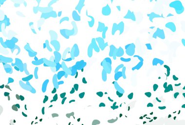 Açık Mavi, soyut şekilli yeşil vektör arkaplanı.