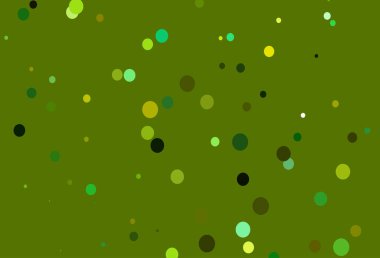 Açık Yeşil, noktalı sarı vektör arkaplanı.