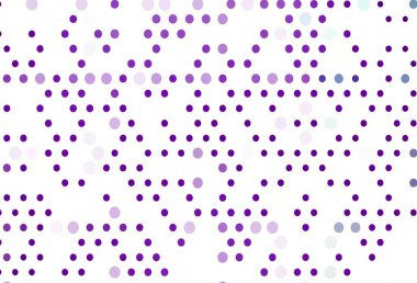 Lekeli açık mor vektör kapağı. Doğa tarzında renkli baloncuklu soyut illüstrasyon. Marka kitabınız için şablon.