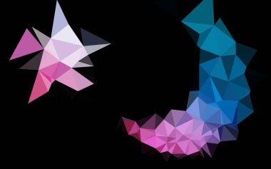 renkli soyut üçgen arkaplan, vektör illüstrasyonu  