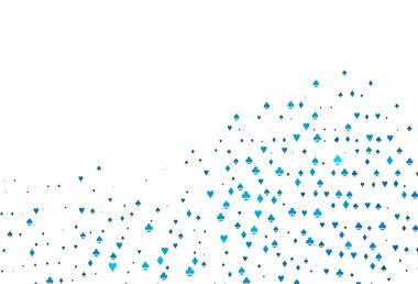 Oyun kartlarıyla hafif BLUE vektör dokusu.