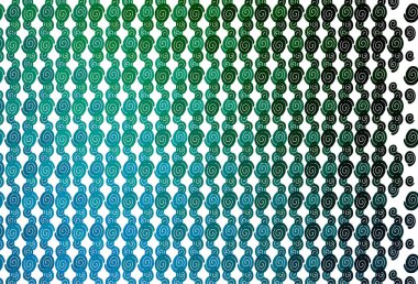 Açık Mavi, çizgili yeşil vektör şablonu, oval.