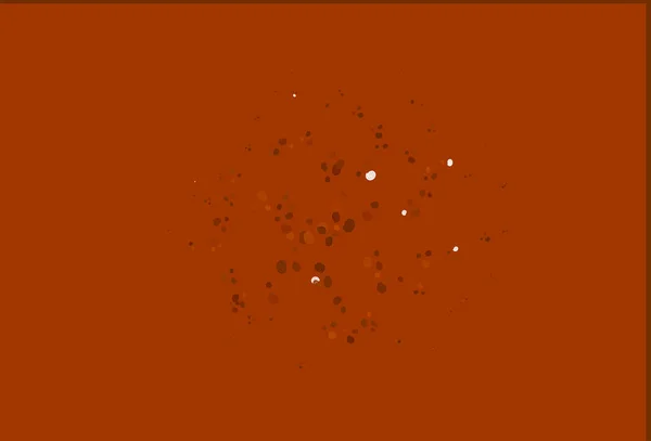 Lichtgeel Oranje Vector Patroon Met Gebogen Cirkels — Stockvector