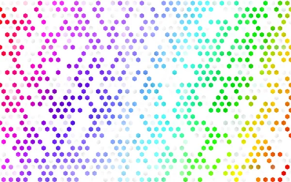 有彩色六边形的矢量图案 色彩斑斓的六边形在抽象的背景下 您的品牌书的新模板 — 图库矢量图片