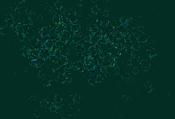 Light Blue Πράσινη Διανυσματική Διάταξη Σχήματα Κύκλων — Διανυσματικό Αρχείο