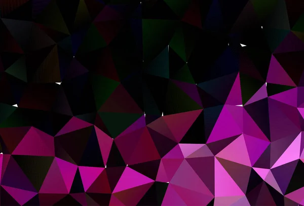 Modèle Polygonal Vecteur Rose Foncé — Image vectorielle