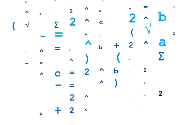 Light Blue Vector Background Digit Symbols — Stock Vector