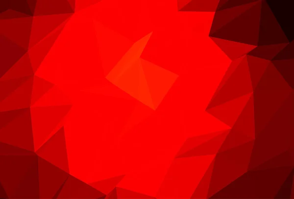 Luz Rojo Vector Abstracto Diseño Poligonal — Vector de stock