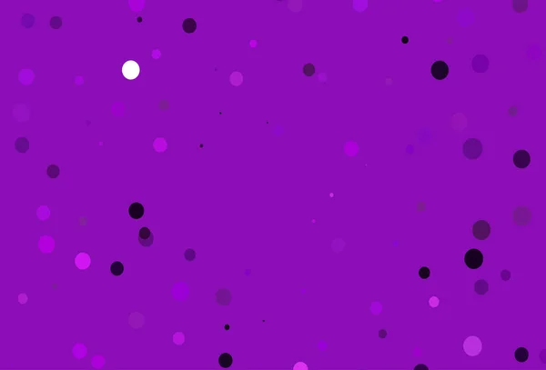 Light Purple Vector Background Bubbles — Stock Vector