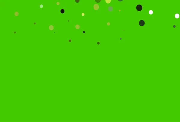 Patrón Vectorial Verde Claro Con Esferas — Vector de stock