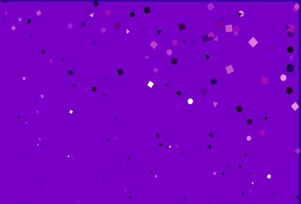 Светло Фиолетовый Векторный Обратный Ход Линиями Кругами Ромбами — стоковый вектор