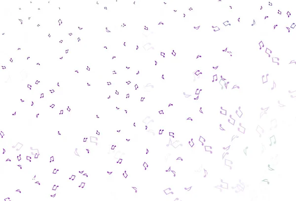 Light Purple Vector Texture Musical Notes — Stock Vector