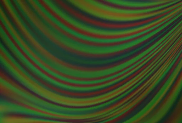 Светло Зеленый Векторный Фон Изогнутыми Лентами Геометрическая Иллюстрация Мраморном Стиле — стоковый вектор