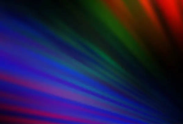 Multicolore Foncé Texture Vectorielle Arc Ciel Avec Des Lignes Colorées — Image vectorielle