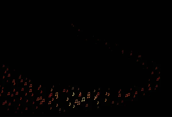 Шаблон Темно Красного Вектора Музыкальными Символами — стоковый вектор