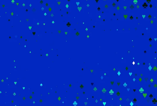 Ljusblå Gul Vektor Täcka Med Symboler För Gamble — Stock vektor