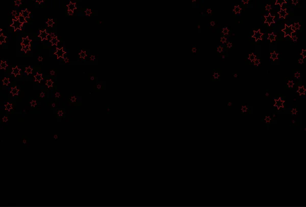 Темно Червоний Векторний Фон Кольоровими Зірками — стоковий вектор