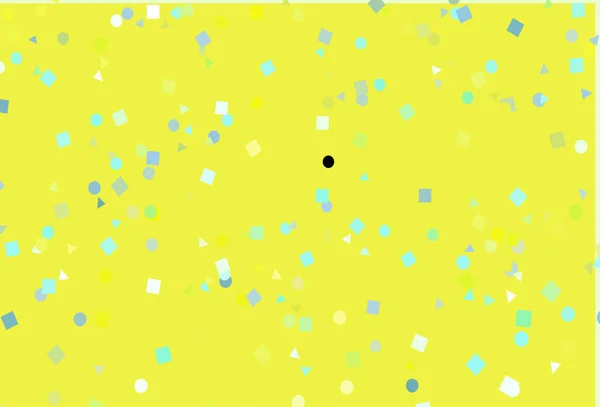 Světle Zelená Žlutá Vektorová Obálka Polygonálním Stylu Kruhy — Stockový vektor