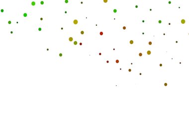 Açık Yeşil, küreli kırmızı vektör deseni.