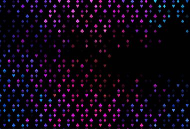 Koyu Çokrenkli, kart işaretli Gökkuşağı vektör arkaplanı.