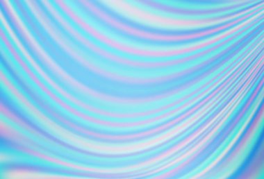Lav şekilli hafif BLUE vektör arkaplanı. Bulanık çizgiler ve dairelerden oluşan parlak çizimler. Markan için yeni kompozisyon.